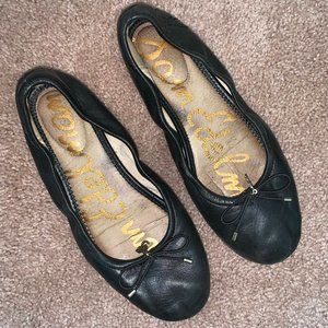 Sam Edelman Felicia Ballet Flat, Black, Size 6W